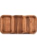 Salt and Pepper Tablett ''Chop'' in Braun - (B)38 x (H)3 x (T)19 cm