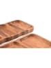 Salt and Pepper Tablett ''Chop'' in Braun - (B)38 x (H)3 x (T)19 cm