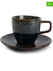 Salt and Pepper 4er-Set: Tassen ''Eclipse'' in Schwarz/ Grün - 200 ml