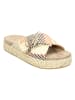 Claudia Ghizzani Slippers geel/meerkleurig