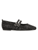 Claudia Ghizzani Ballerinas in Schwarz/ Silber