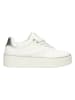 Claudia Ghizzani Plateau-Sneakers in Weiß/ Silber