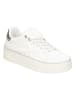 Claudia Ghizzani Plateau-Sneakers in Weiß/ Silber