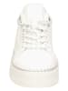 Claudia Ghizzani Plateau-Sneakers in Weiß/ Silber
