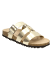 Claudia Ghizzani Slippers goudkleurig
