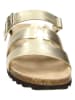 Claudia Ghizzani Slippers goudkleurig