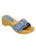 Claudia Ghizzani Pantoletten in Hellblau