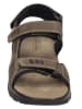 Bio Comfort Leder-Trekkingsandalen in Braun