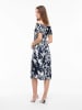 Vila Kleid in Weiß/ Dunkelblau