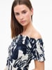 Vila Kleid in Weiß/ Dunkelblau