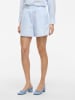 Vila Shorts in Hellblau/ Weiß