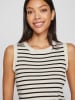 Vila Stricktop in Creme/ Schwarz