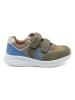 bisgaard Leder-Sneakers in Khaki/ Blau