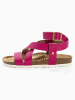 BAYTON Leder-Sandaletten "Mykonos" in Pink