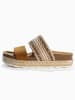 BAYTON Leren slippers "Cadix" lichtbruin