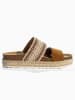 BAYTON Leren slippers "Cadix" lichtbruin