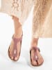 BAYTON Leren teenslippers "Mercure" oudroze