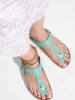 BAYTON Leder-Zehentrenner "Mercure" in Mint