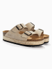 BAYTON Leren slippers "Alcee" beige