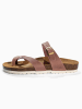 BAYTON Leren teenslippers "Diane" oudroze