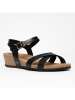 BAYTON Sleehaksandalen "Canberra" zwart