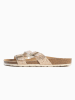 BAYTON Leder-Pantoletten "Cleo" in Gold