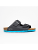 BAYTON Leren slippers "Atlas" antraciet