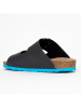 BAYTON Leren slippers "Atlas" antraciet