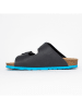 BAYTON Leren slippers "Atlas" antraciet