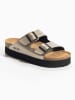 BAYTON Leder-Pantoletten "Edith" in Beige