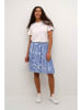 Kaffe Rok blauw/wit