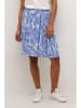 Kaffe Rok blauw/wit