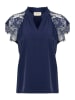 Cream Bluse in Dunkelblau