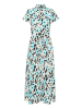 Soaked in Luxury Jurk crème/zwart/turquoise
