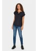 SAINT TROPEZ Bluse in Schwarz