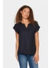 SAINT TROPEZ Bluse in Schwarz