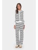 SAINT TROPEZ Broek wit/zwart