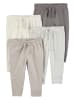 carter's 4-delige set: sweatbroeken beige/grijs
