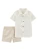 carter's 2tlg. Outfit in Beige/ Creme