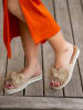 Bellucci Pantoletten in Beige/ Bunt