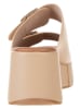 Bellucci Keil-Pantoletten in Camel
