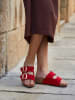 Bellucci Keil-Pantoletten in Rot