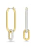 Swarovski Vergold. Creolen mit Kristallen