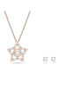 Swarovski 2tlg. Schmuckset: Halskette und Ohrstecker
