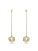 Swarovski Vergold. Ohrstecker mit Kristallen