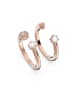 Swarovski Rosévergold. Ring mit Edelsteinen