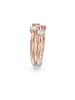 Swarovski Rosévergold. Ring mit Edelsteinen