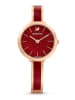 Swarovski Quarzuhr in  Rosévegold/ Rot