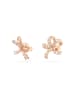 Swarovski Rosévergold. Ohrstecker mit Kristallen