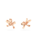 Swarovski Rosévergold. Ohrstecker mit Kristallen